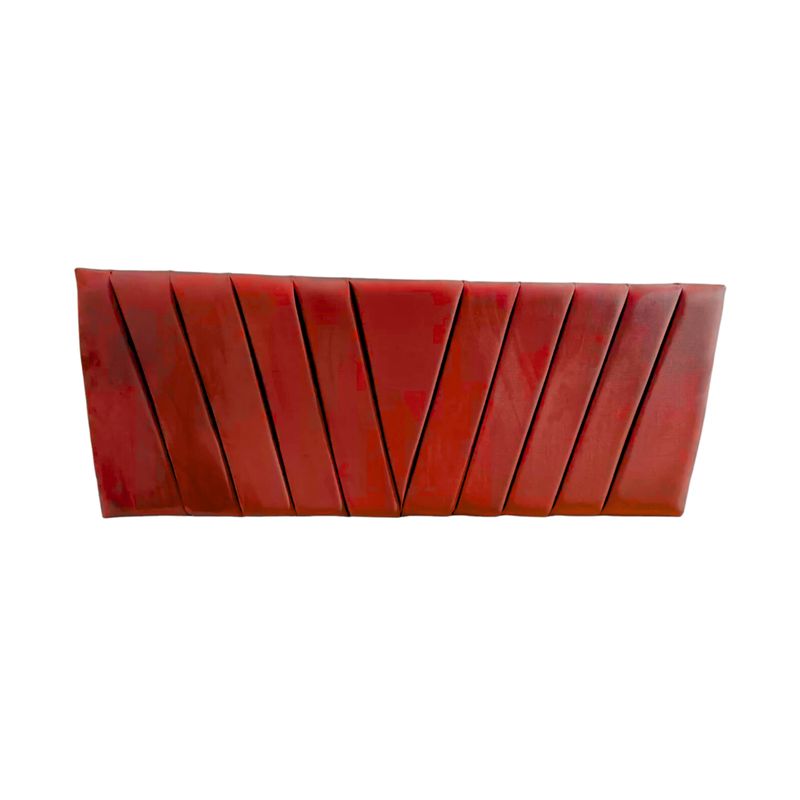 IMPORTCLICK - Respaldo Elegante Super King Capitone En V 200x60 CM Rojo Felpa - Rojo