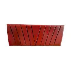IMPORTCLICK - Respaldo Elegante Super King Capitone En V 200x60 CM Rojo Felpa - Rojo