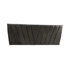 IMPORTCLICK - Respaldo Elegante 1 Plaza Capitone En V 105x60 CM Gris Oscuro Felpa - Gris Oscuro