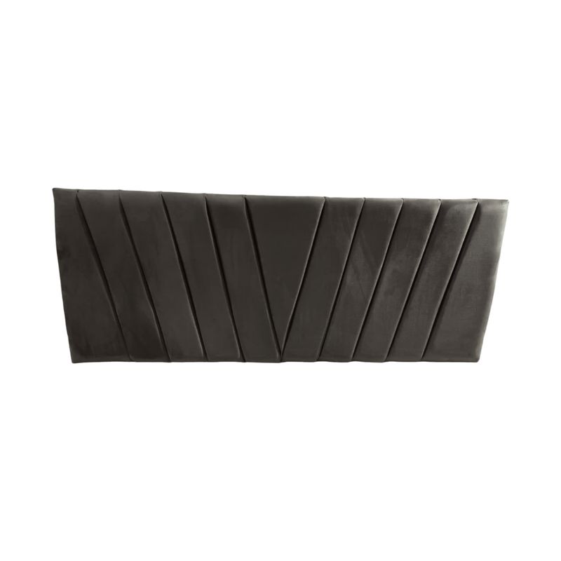 IMPORTCLICK - Respaldo Elegante 1 Plaza Capitone En V 105x60 CM Gris Oscuro Lino IMPORTCLICK