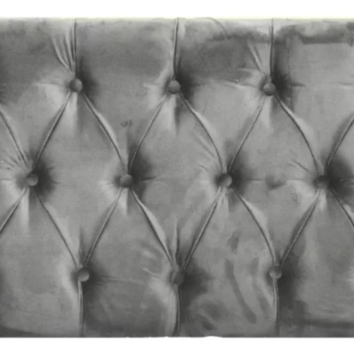 IMPORTCLICK - Respaldo Elegante 1 Plaza Capitone 105x60 CM Gris Oscuro Felpa - Gris Oscuro