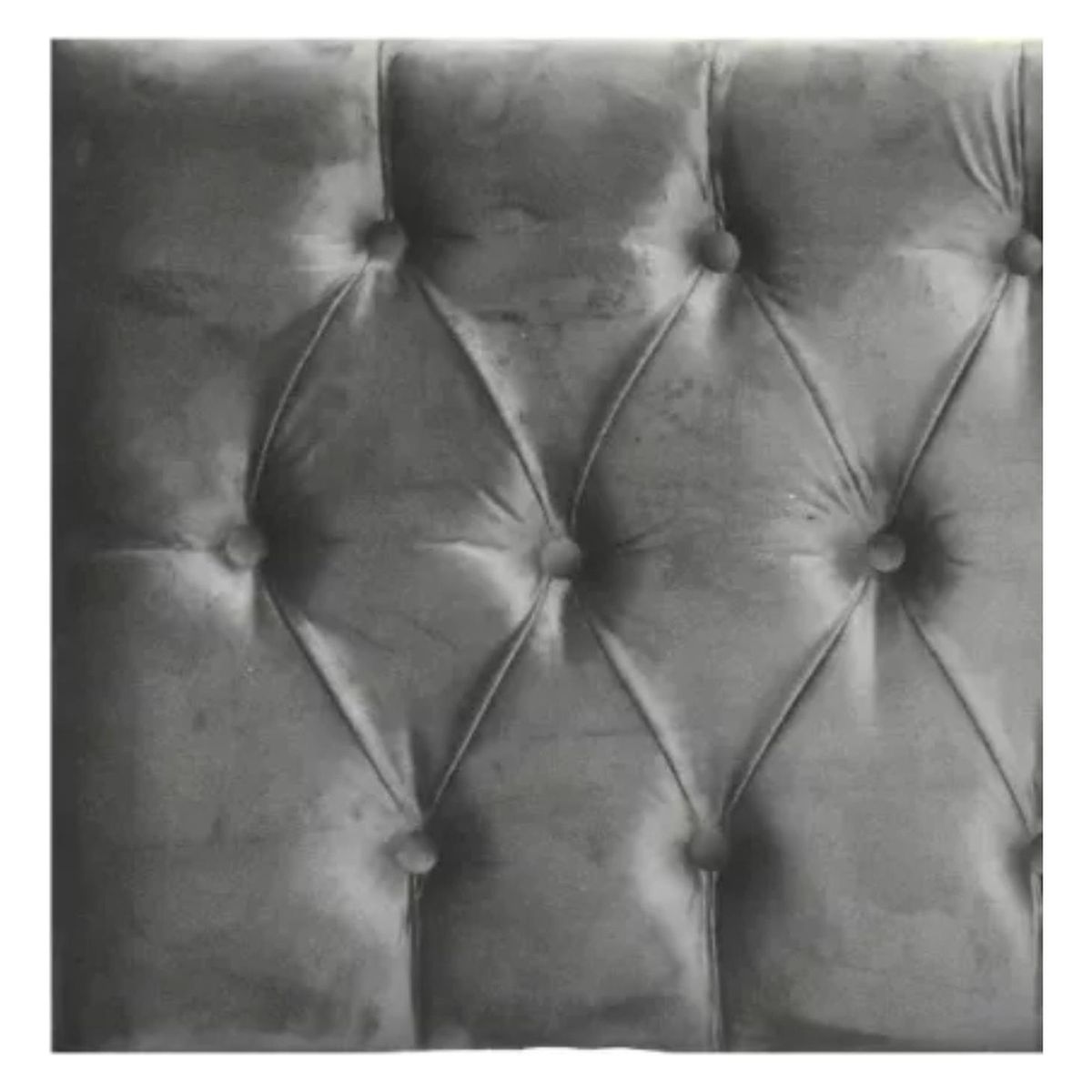 IMPORTCLICK - Respaldo Elegante 1 Plaza Capitone 105x60 CM Gris Oscuro Felpa - Gris Oscuro