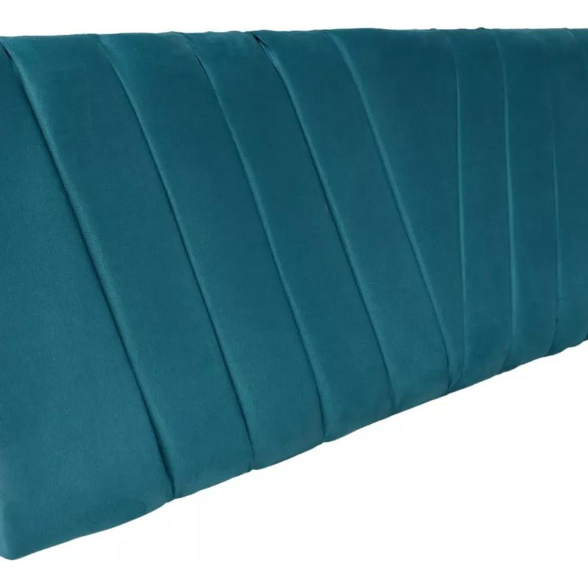 IMPORTCLICK - Respaldo Elegante 1 Plaza Capitone En V 105x60 CM Turquesa Felpa Botones IMPORTCLICK