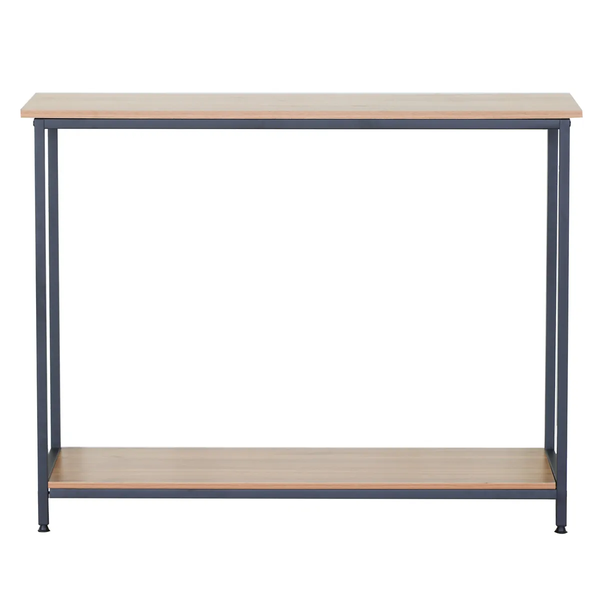 NOVAHUS - Arrimo Novahus Industrial Café con Tubo de Acero y MDF