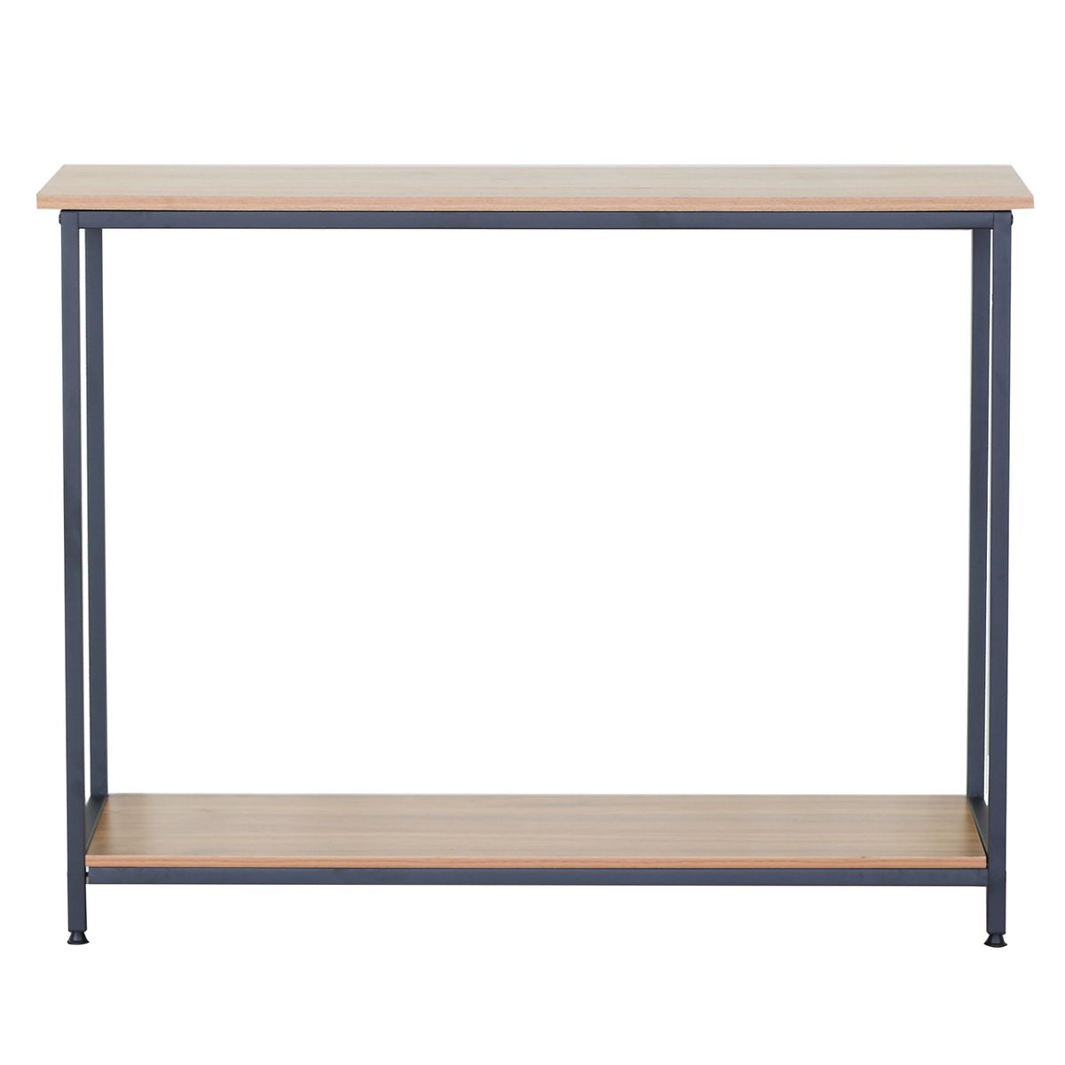 NOVAHUS - Arrimo Novahus Industrial Café con Tubo de Acero y MDF