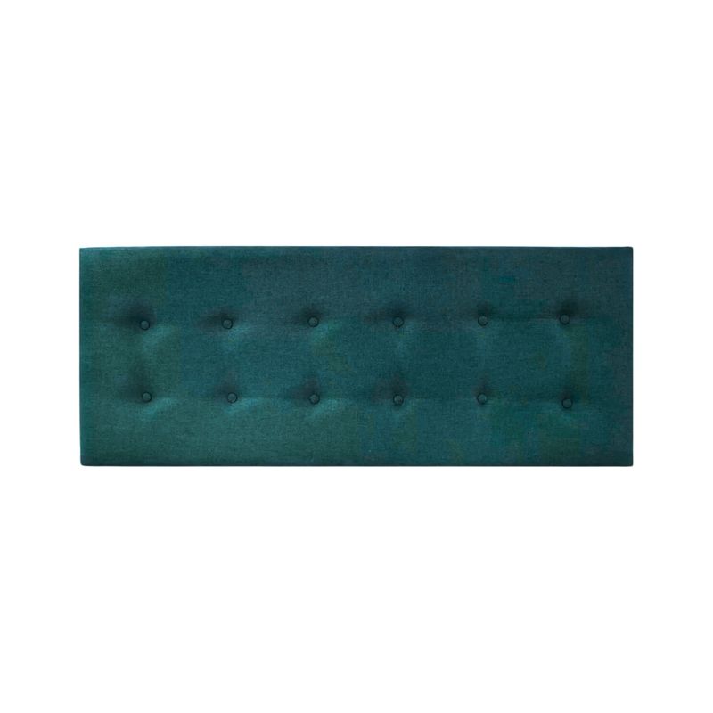 IMPORTCLICK - Respaldo Elegante 1 Plaza Capitone 105x60 CM Turquesa Felpa Botones