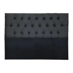 IMPORTCLICK - Respaldo Super King Piso Capitone Premiun 200x140 CM Gris Oscuro Lino