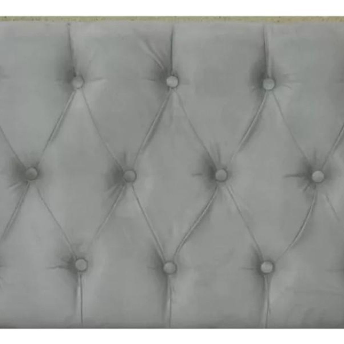 IMPORTCLICK - Respaldo Elegante Super King Capitone 200x60 CM Gris Claro Felpa - Gris Claro