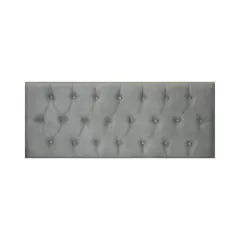 IMPORTCLICK - Respaldo Elegante Super King Capitone 200x60 CM Gris Claro Felpa - Gris Claro