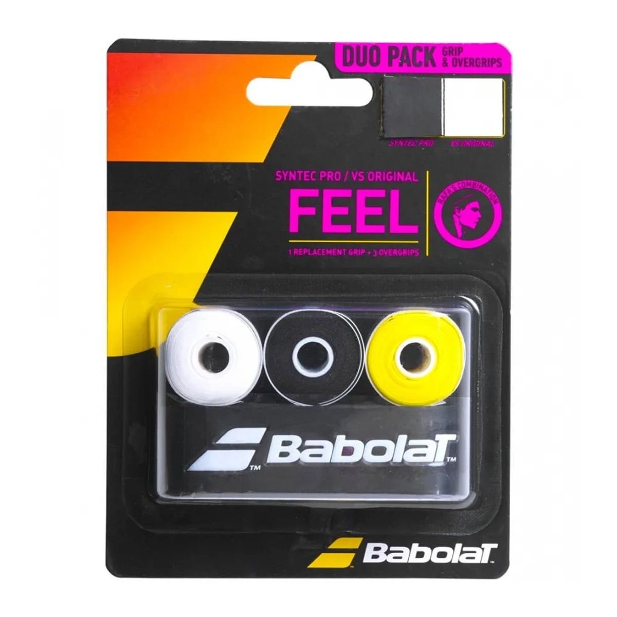 BABOLAT - Grip Babolat Syntec Pro + Overgrip Vs Original Tenis Padel