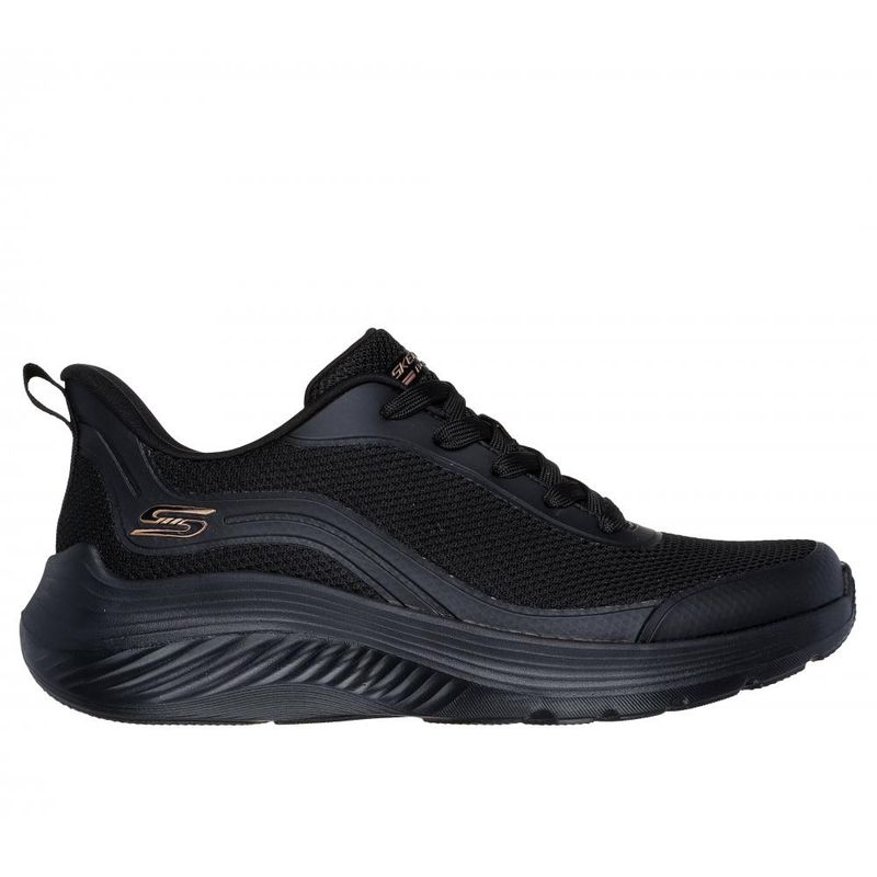 SKECHERS - Zapatilla Mujer Bobs Squad Waves Still Wading Negro Skechers
