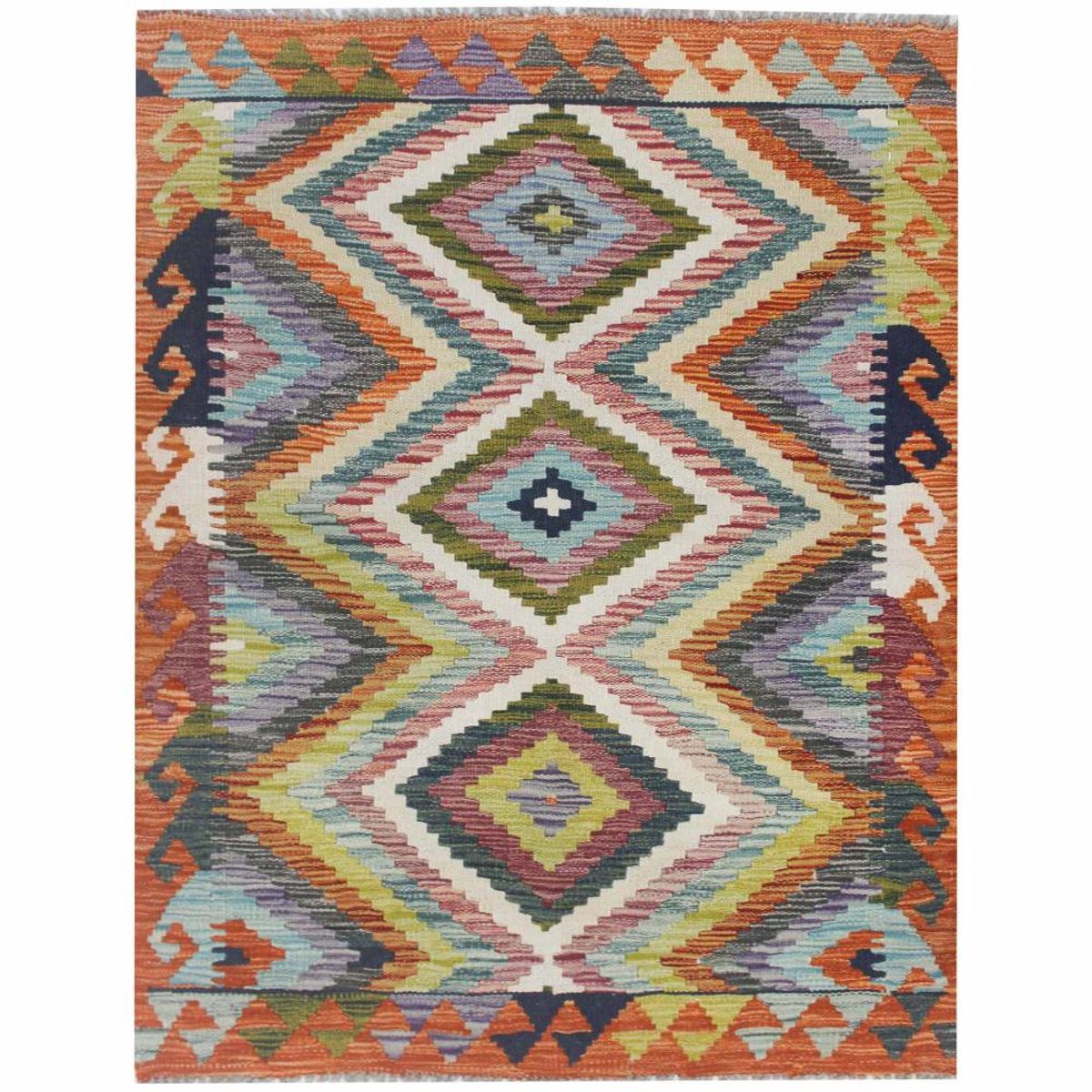 RUGS CL - Alfombra Rugscl Kilim Newtri Multicolor 091x119 7458KP