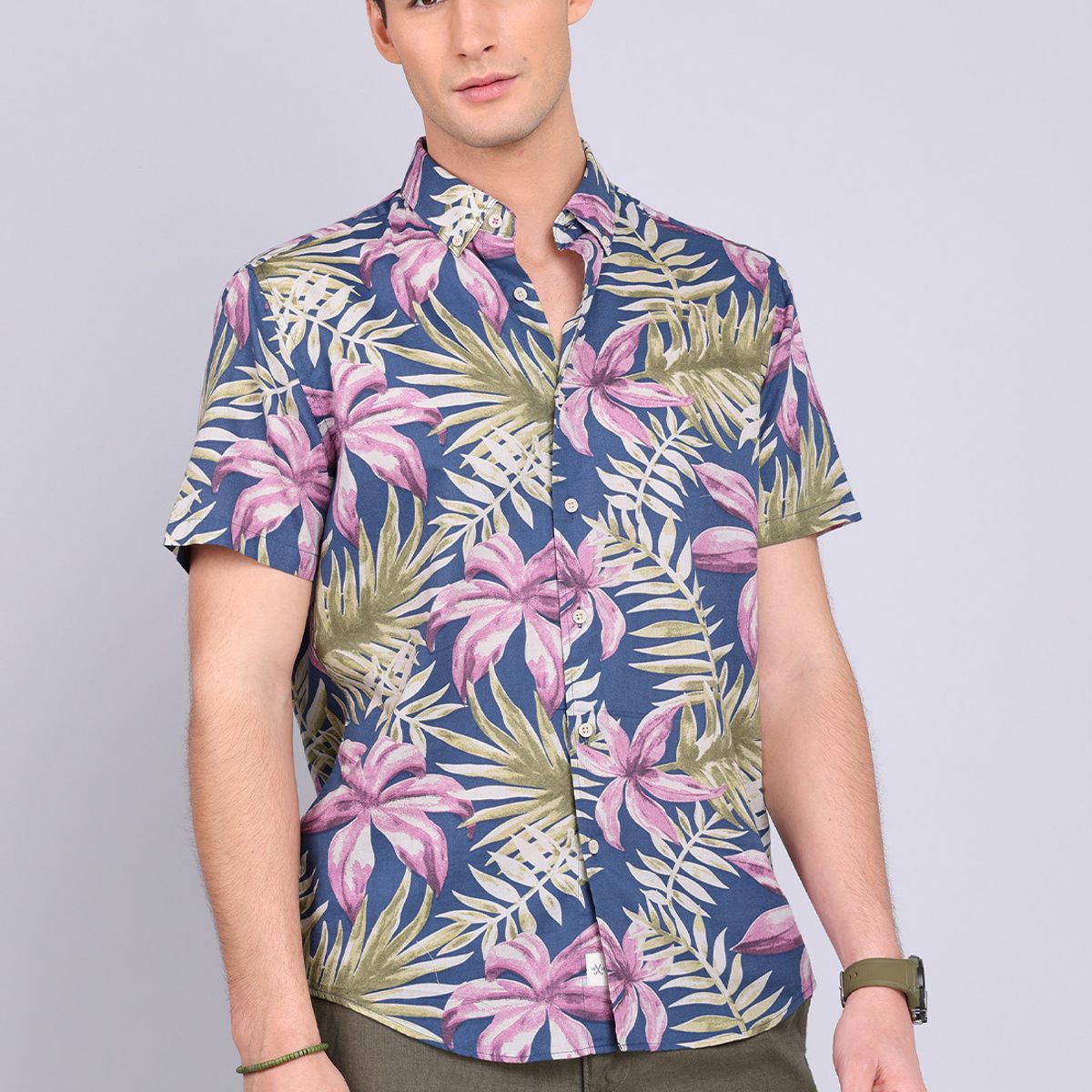 ARROW - Camisa Manga Corta Floreada Arrow ARROW