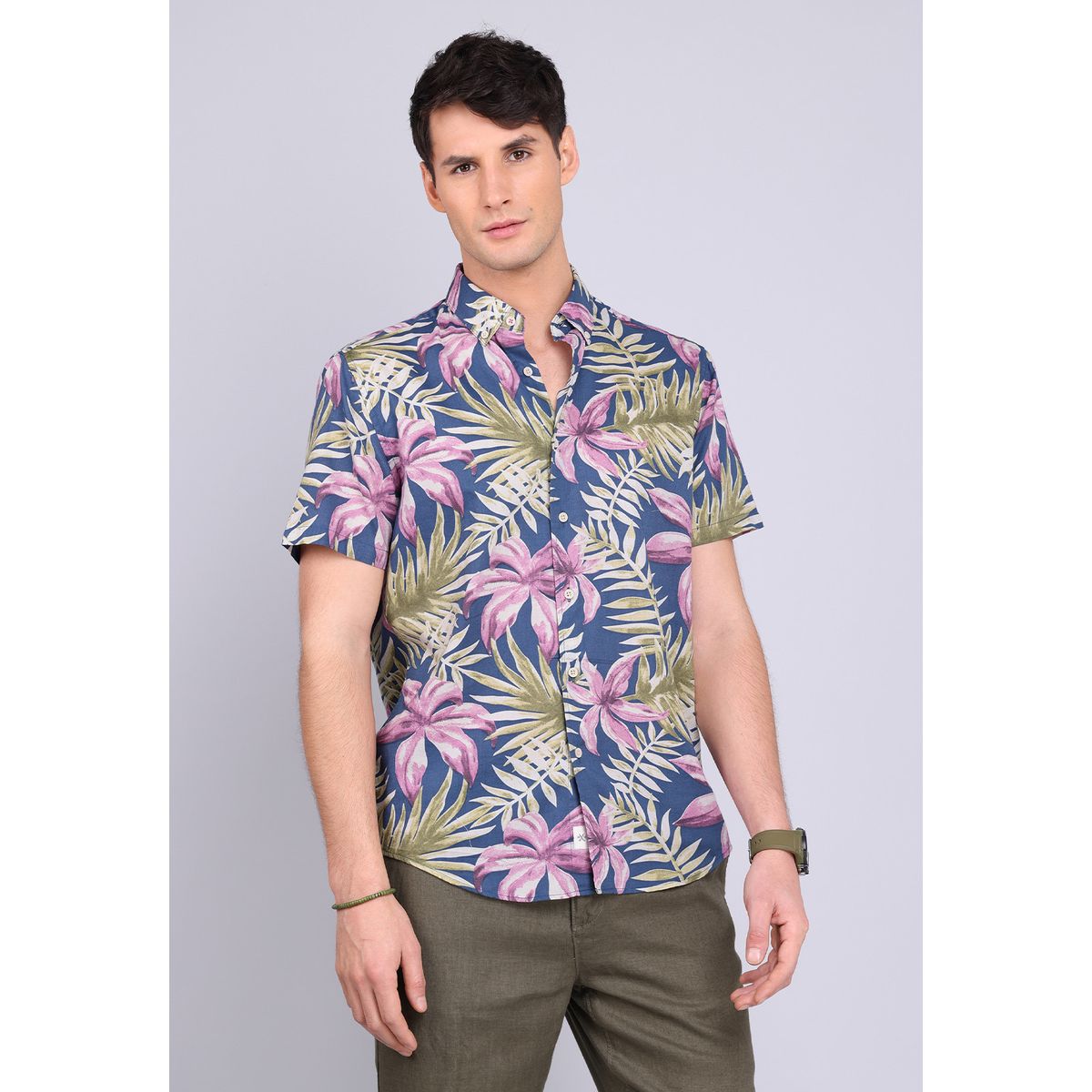 ARROW - Camisa Manga Corta Floreada Arrow ARROW