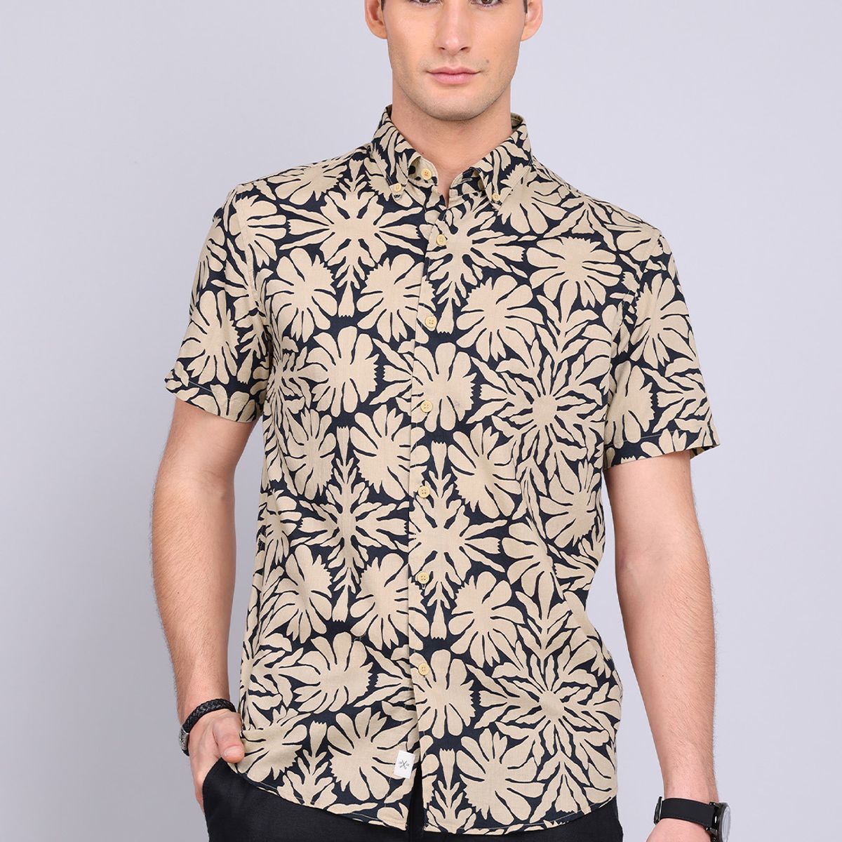 ARROW - Camisa Manga Corta Floreada Arrow ARROW