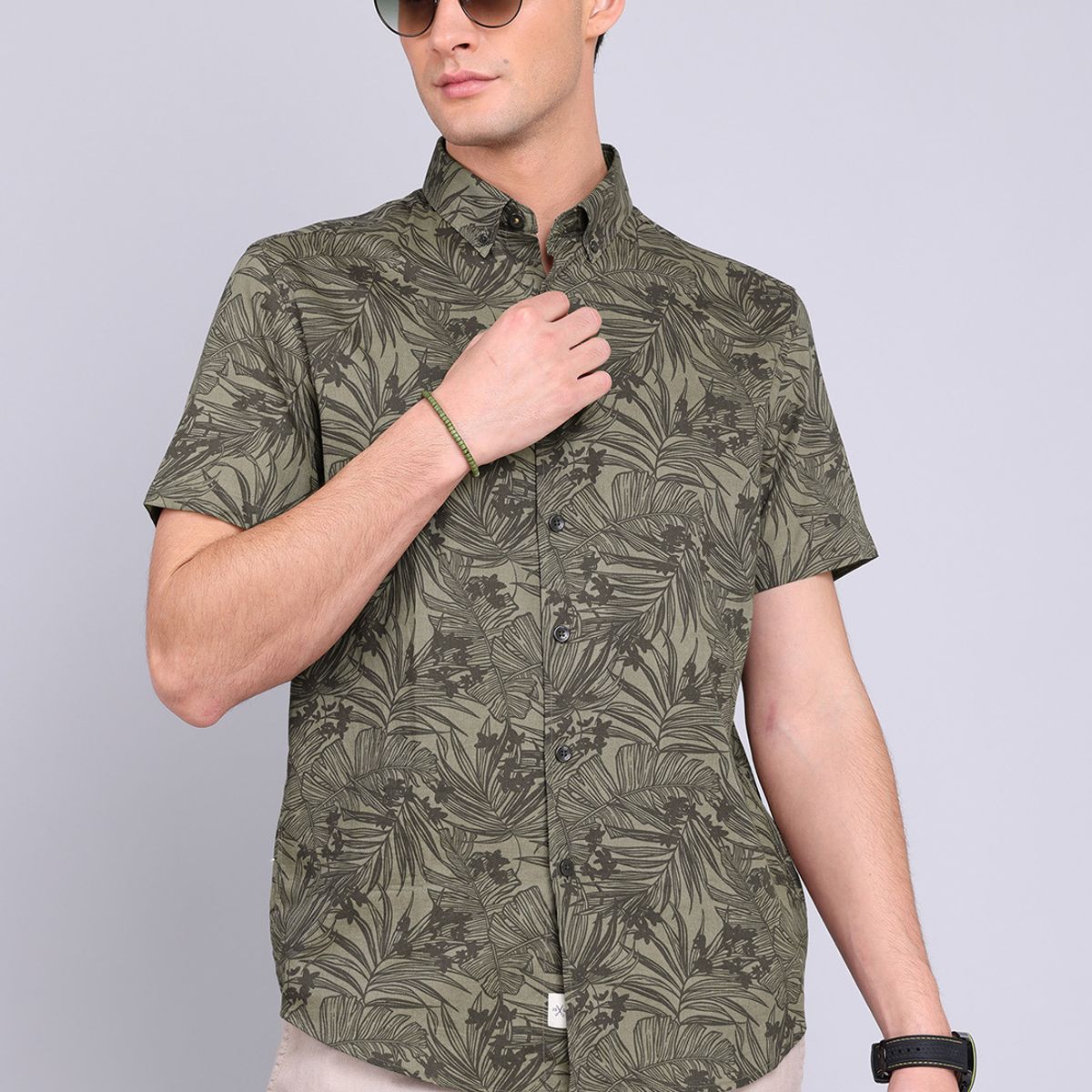 ARROW - Camisa Manga Corta Floreada Arrow ARROW