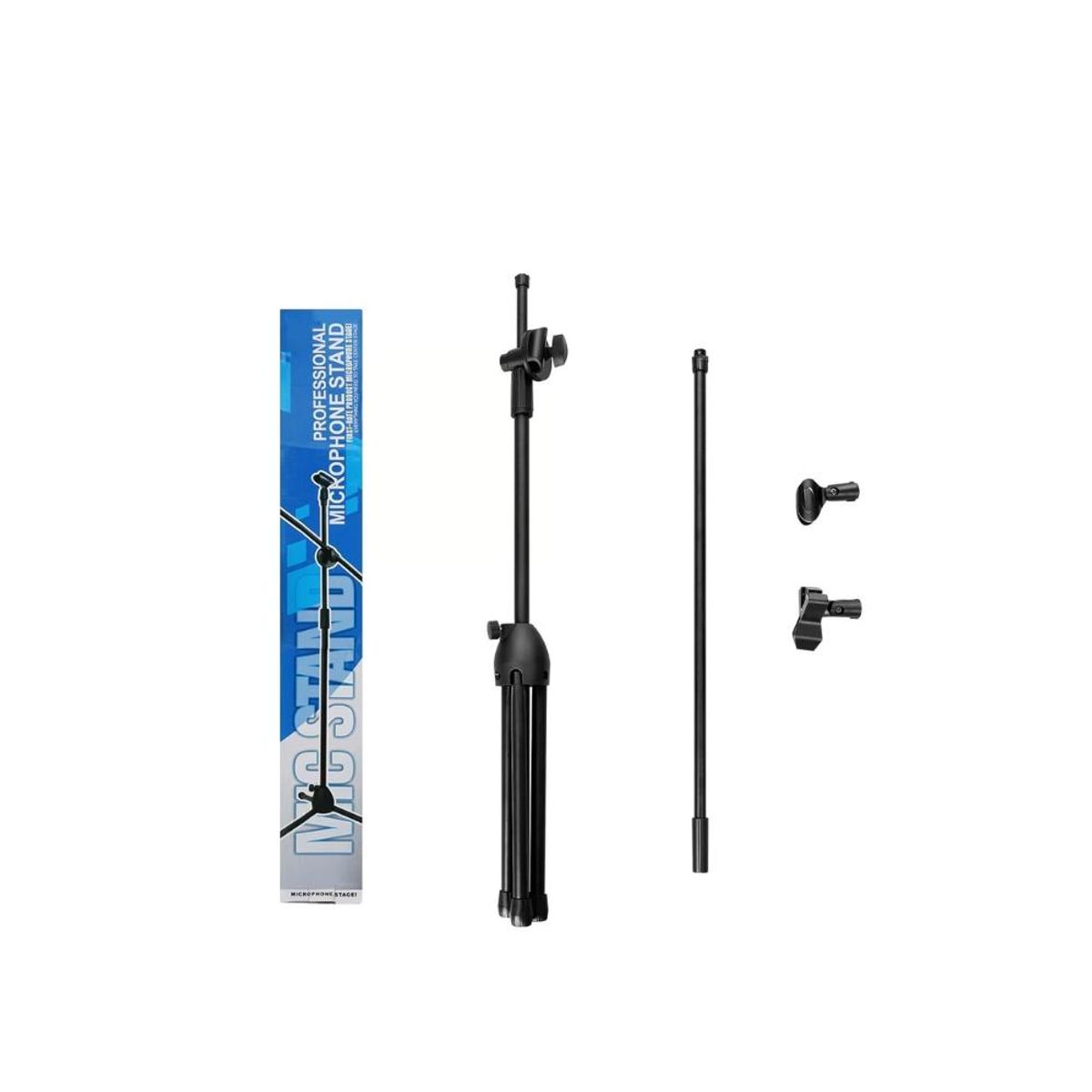 GENERICO - Atril Para Micrófono con Boom Metálico Doble Universal