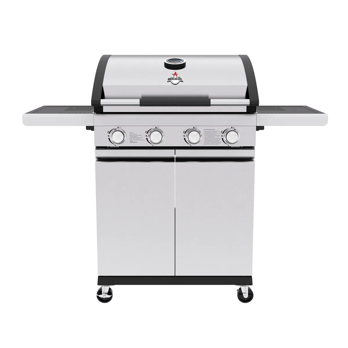 AMERICAN GRILL - Parrilla a Gas 4 Quemadores New York Inox