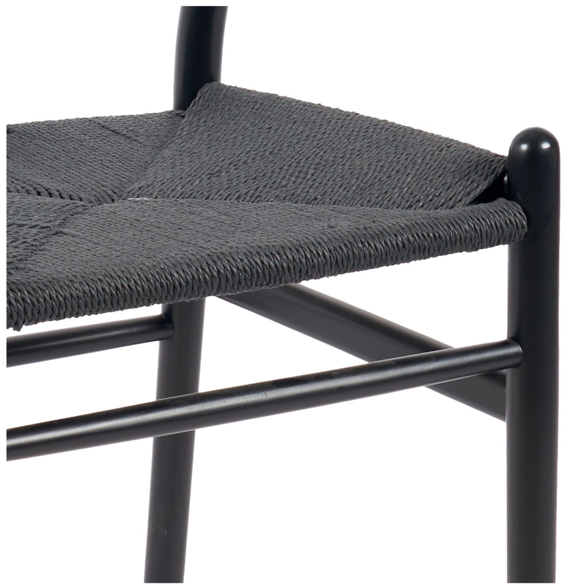 NOVAHUS - Pack 2 Sillas Comedor Novahus Wishbone Negra