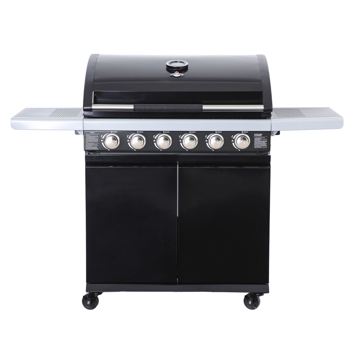 AMERICAN GRILL - Parrilla a Gas 6 Quemadores Texas Black