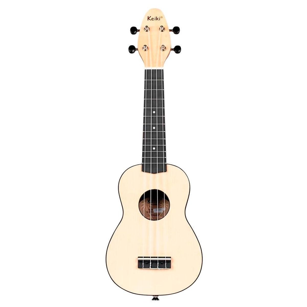 GENERICO - Ukelele Soprano Keiki By Ortega Maple +Funda+Afinador+5 Uñetas K2-MAP