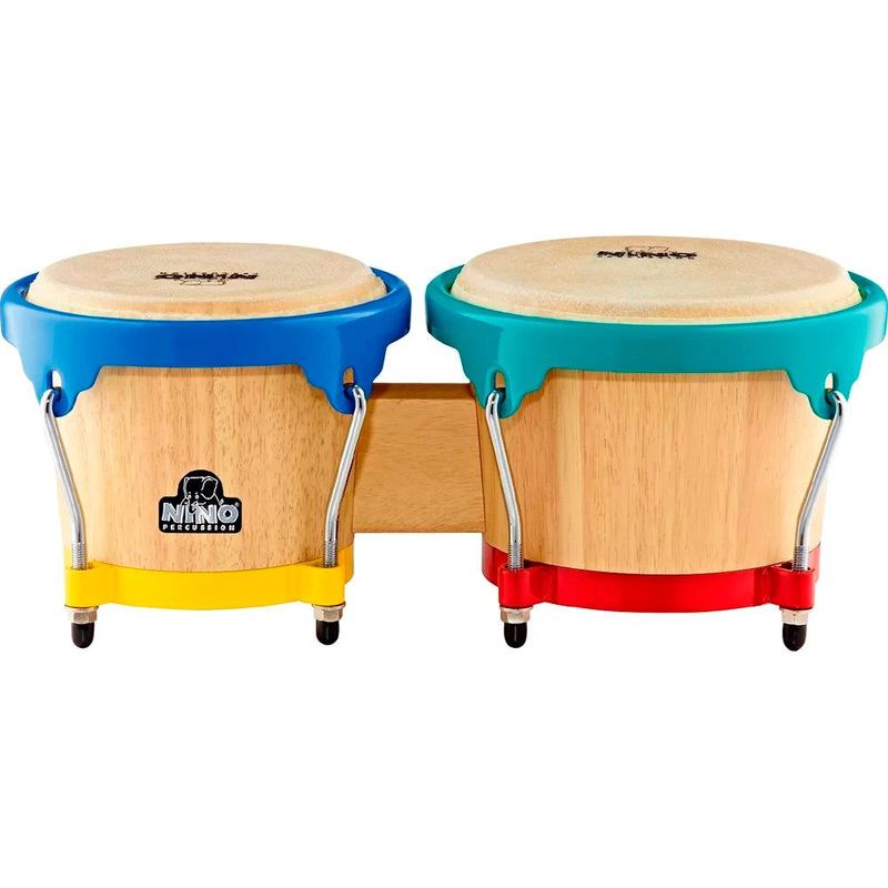 GENERICO - Bongo Meinl Nino Percussion 6 12+ 7 12 para Niño Madera Natural HarwareHarlekin NINO3NT-HK