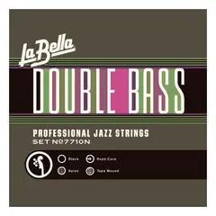 LA BELLA - Cuerdas Contrabajo Double Bass Pro Jazz Strings 7710N