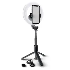 MACKIE - Kit de Luz Anillo 6 para Streamers 3 Colores+Atril+Ctrl Remoto MRING-6