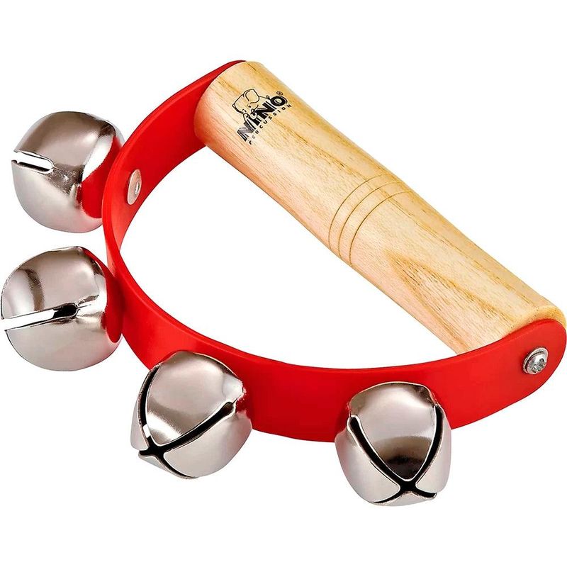 GENERICO - Sonajero De Mano Meinl Nino Percussion Sleight Bell 4 Campanas Rojo NINO962