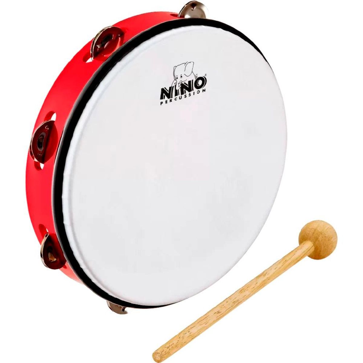 GENERICO - Pandereta Niño 10 + Baqueta Meinl Nino Percussion Red NINO24R