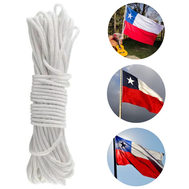 GENERICO - PIOLA BANDERA 4MM BLANCO X 10MTS-MIMBRAL