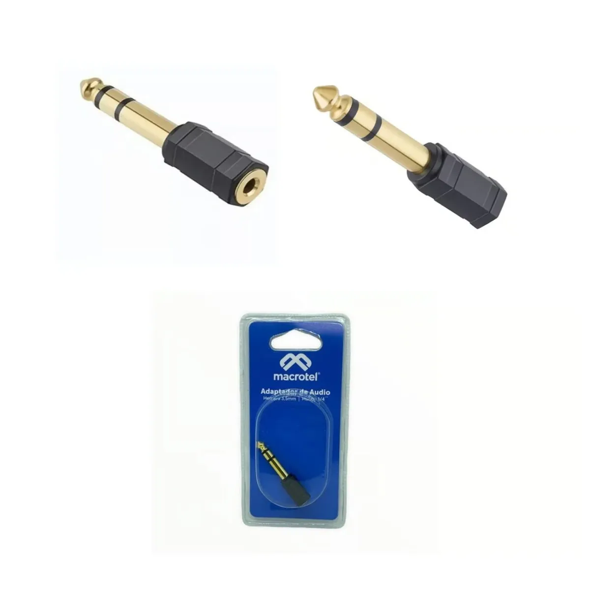 MACROTEL - Adaptador De Audio Hembra 3,5mm  Macrotel