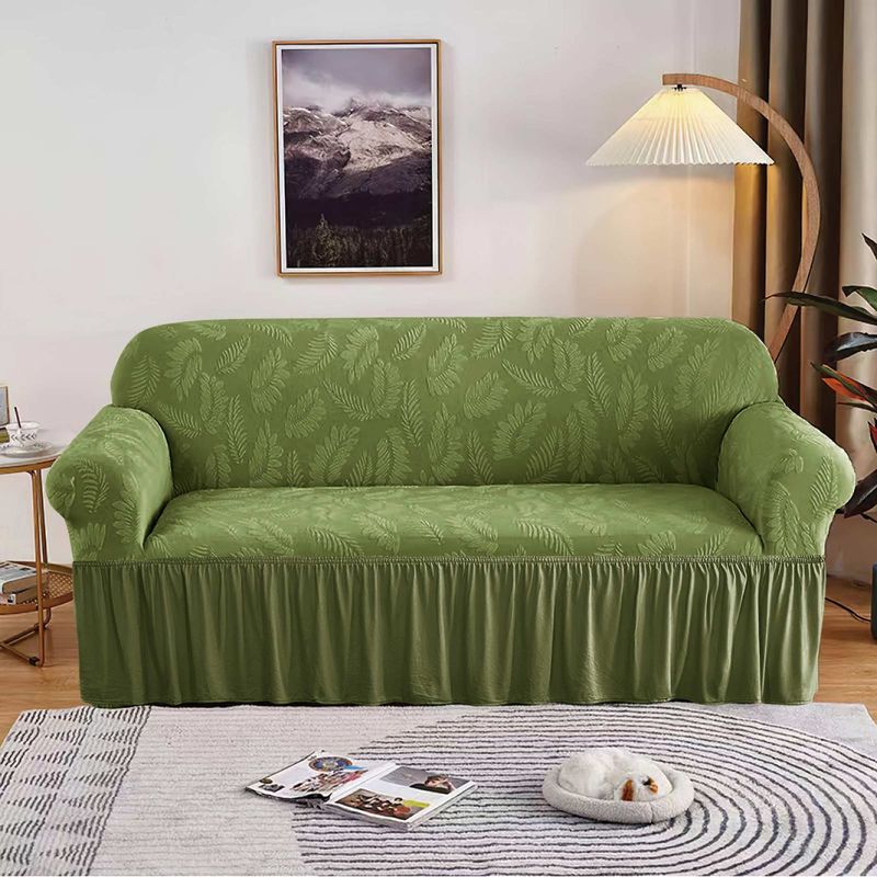 ANGELES DEL HOGAR - Cubre Sillon Turco Con Diseño 3 Cuerpos Verde