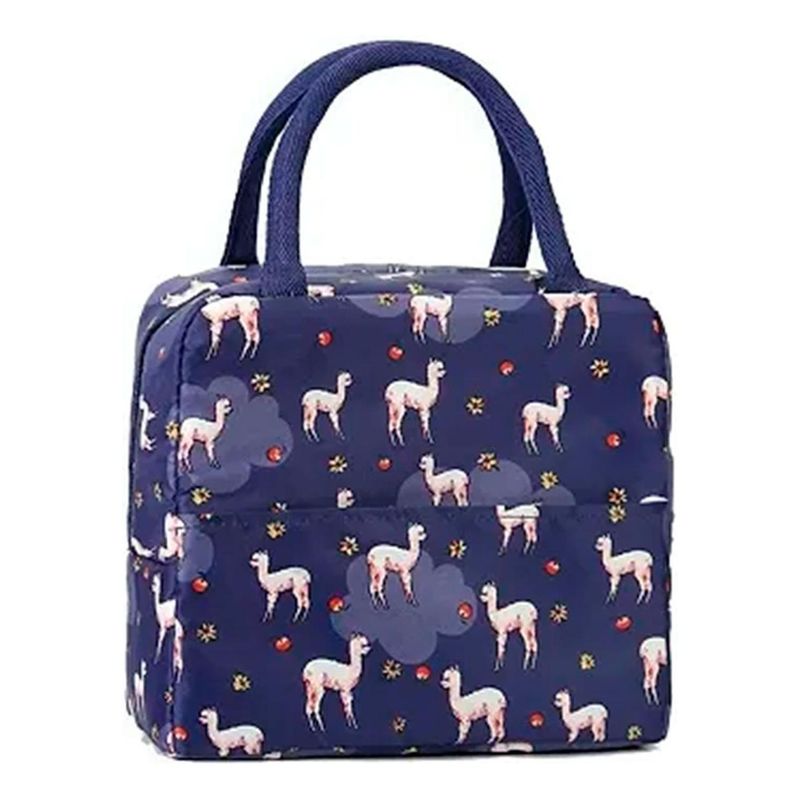 GENERICO - Lonchera Bolsa Termica Portatil Colación Almuerzo Colores - Azul marino