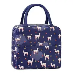 GENERICO - Lonchera Bolsa Termica Portatil Colación Almuerzo Colores - Azul marino