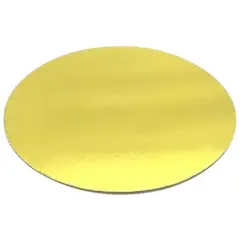 GENERICO - Bandeja Redonda Dorada 25 cm