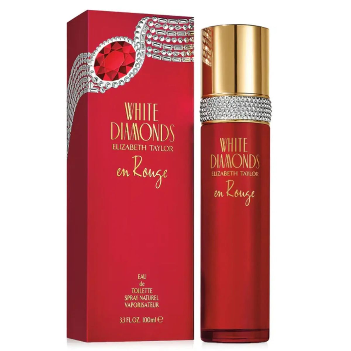 ELIZABETH TAYLOR - ELIZABETH TAYLOR WHITE DIAMOND EN ROUGE EDT 100ML