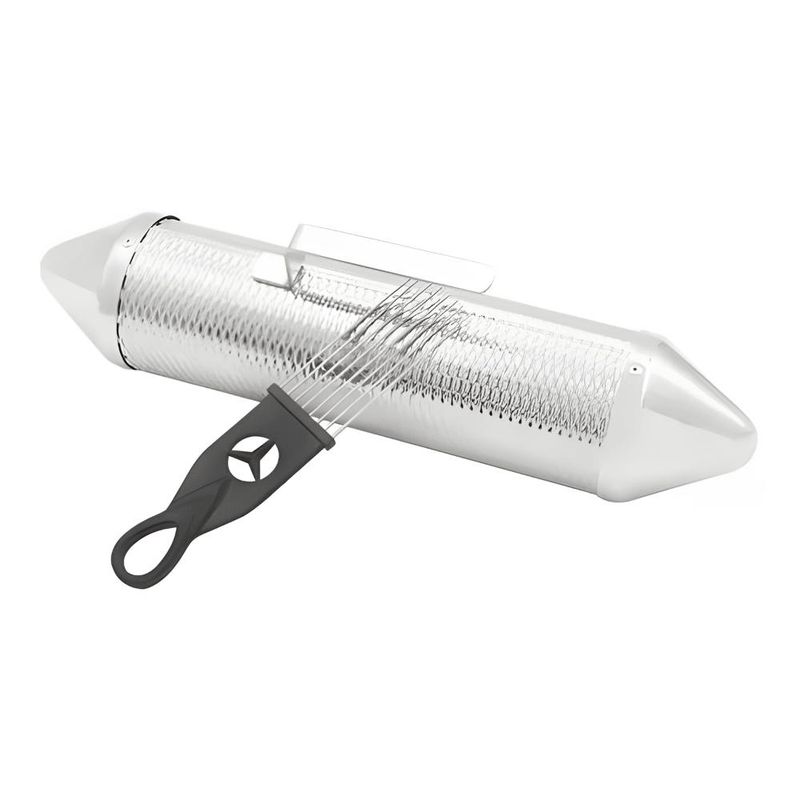 RMX - Guiro Metalico Instrumento  Percusión  Rmx-mg 3810 - Plateado