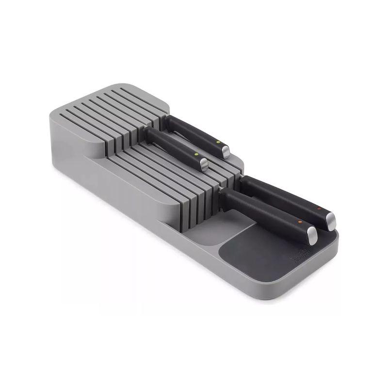 IMPORTCLICK - Soporte Organizador Cuchillos Cocina Rectángular Color Gris 7.3x13.7x39.5 CM IMPORTCLICK