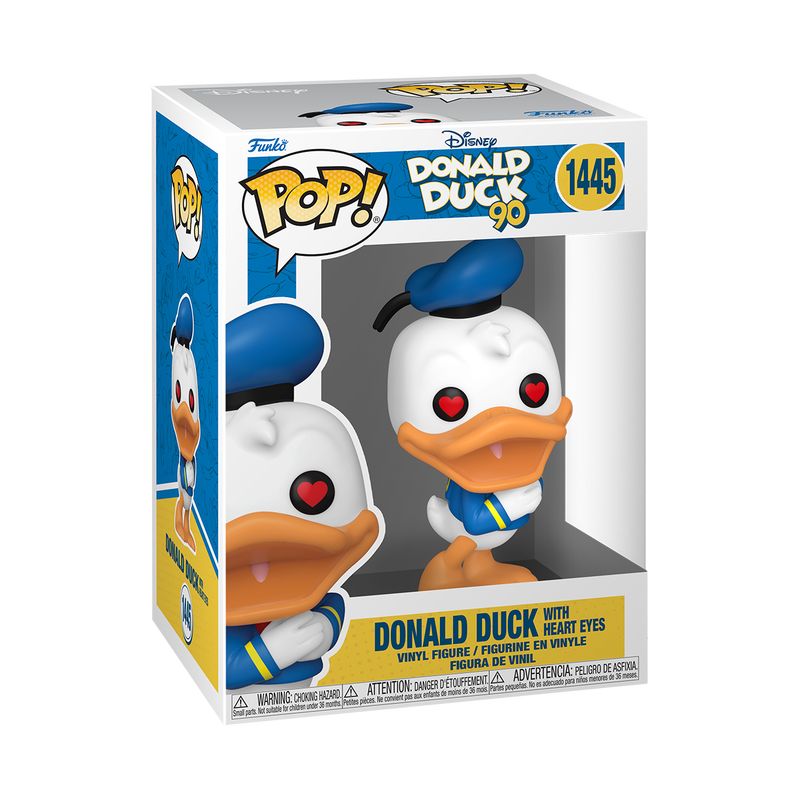 FUNKO - Funko Pop 1445 - Donald Duck 90 Donald Duck with Heart Eyes