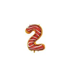 GENERICO - Globo Numero 2 Forma De Dulce 34 pulgadas
