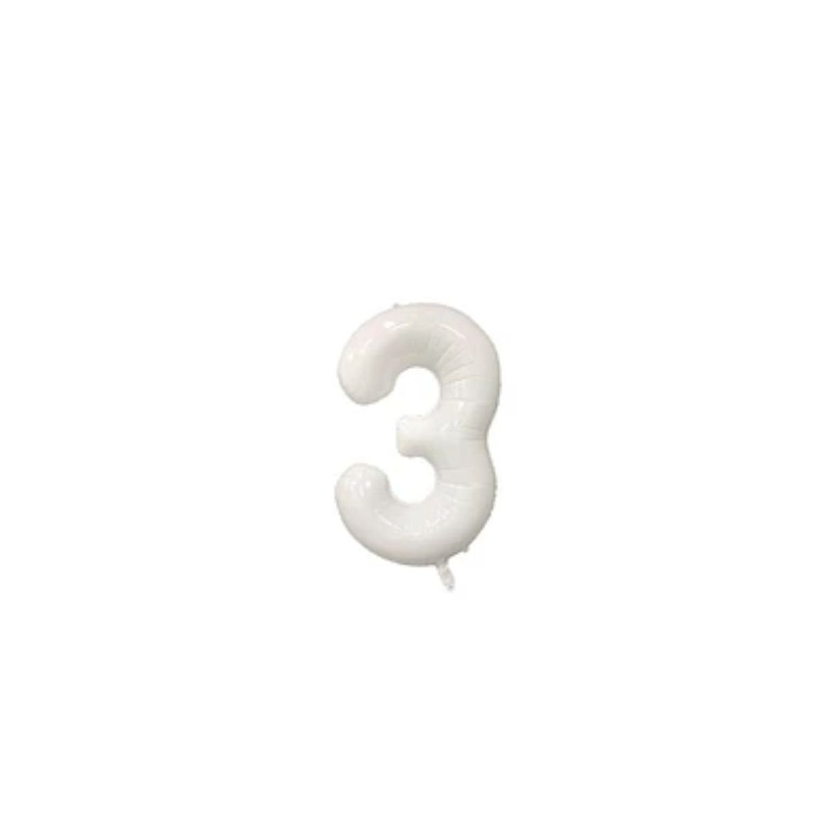 GENERICO - Globo Numero 3 Blanco 34 pulgadas