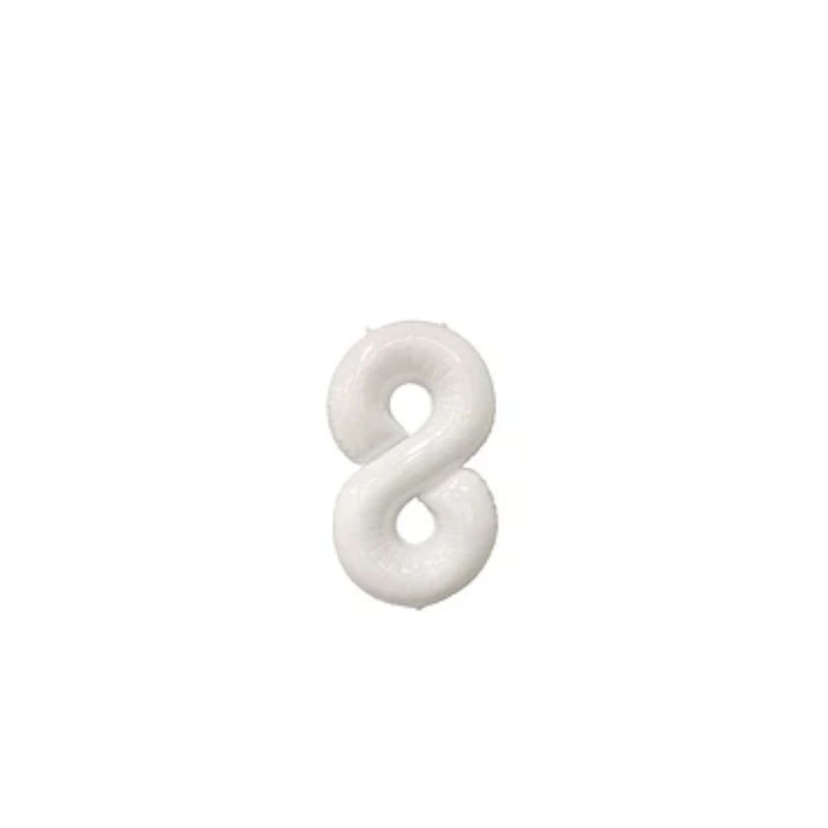 GENERICO - Globo Numero 8 Blanco 34 pulgadas
