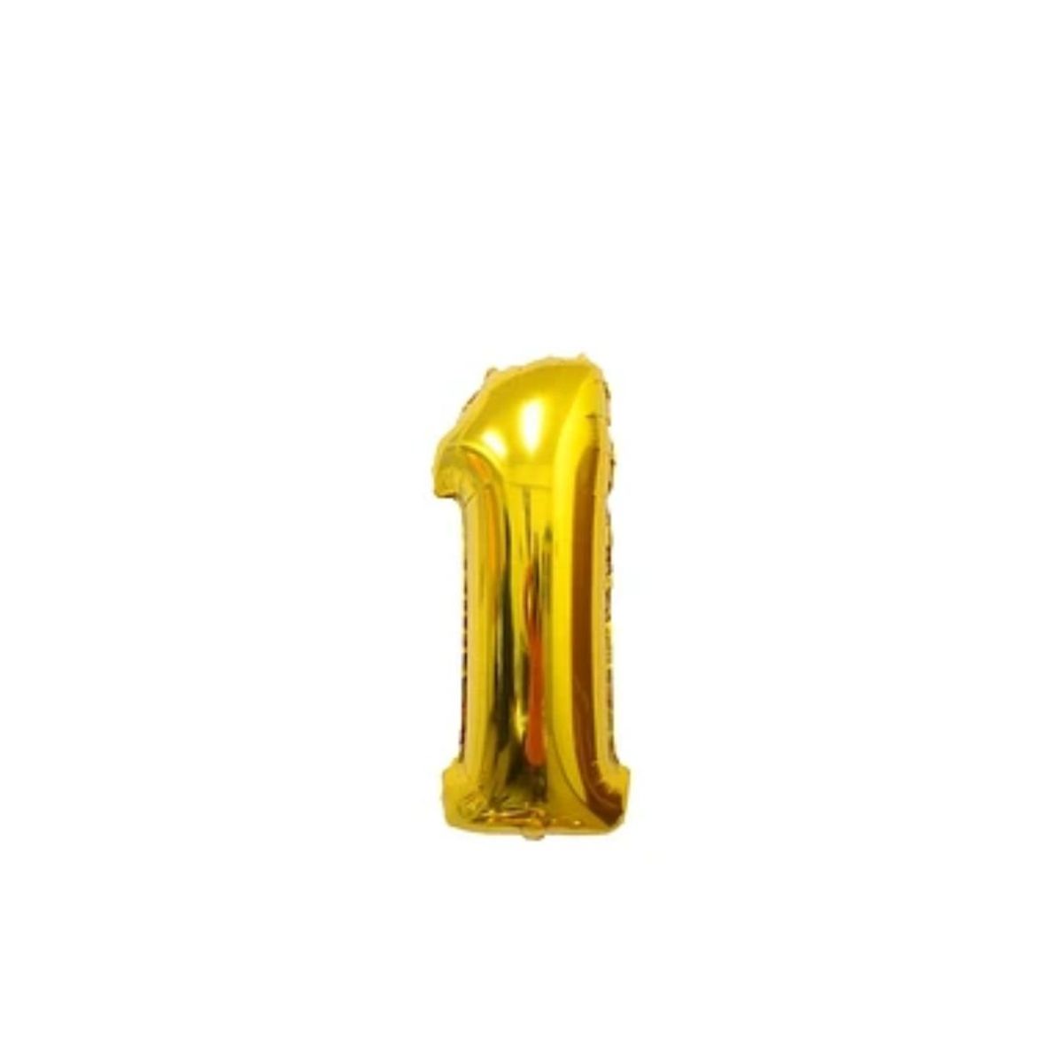 GENERICO - Globo Numero 1 Dorado 40 pulgadas