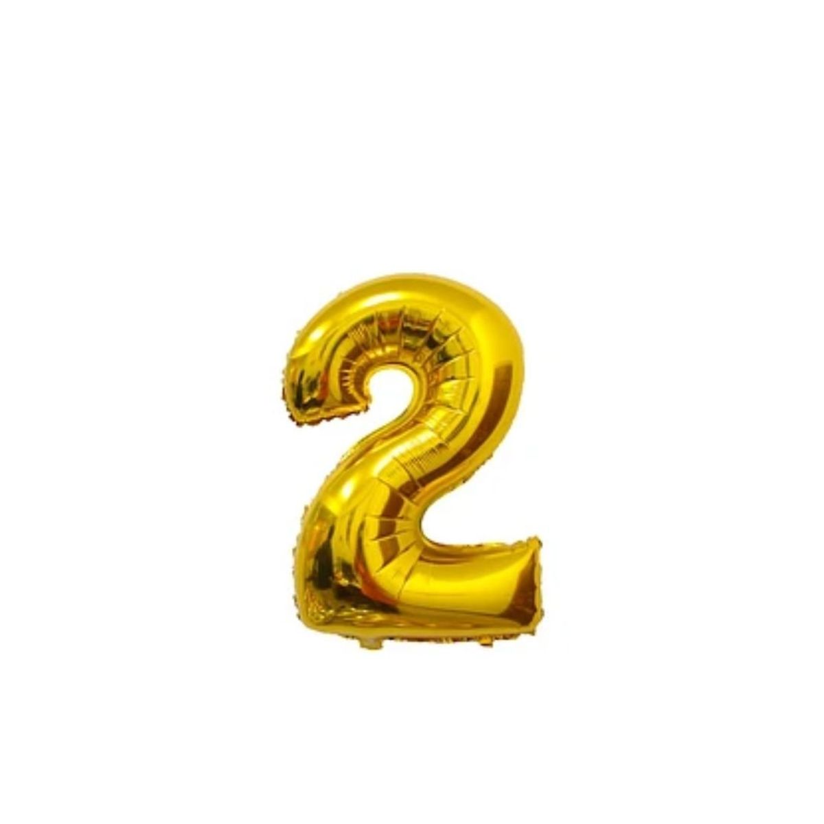 GENERICO - Globo Numero 2 Dorado 40 pulgadas