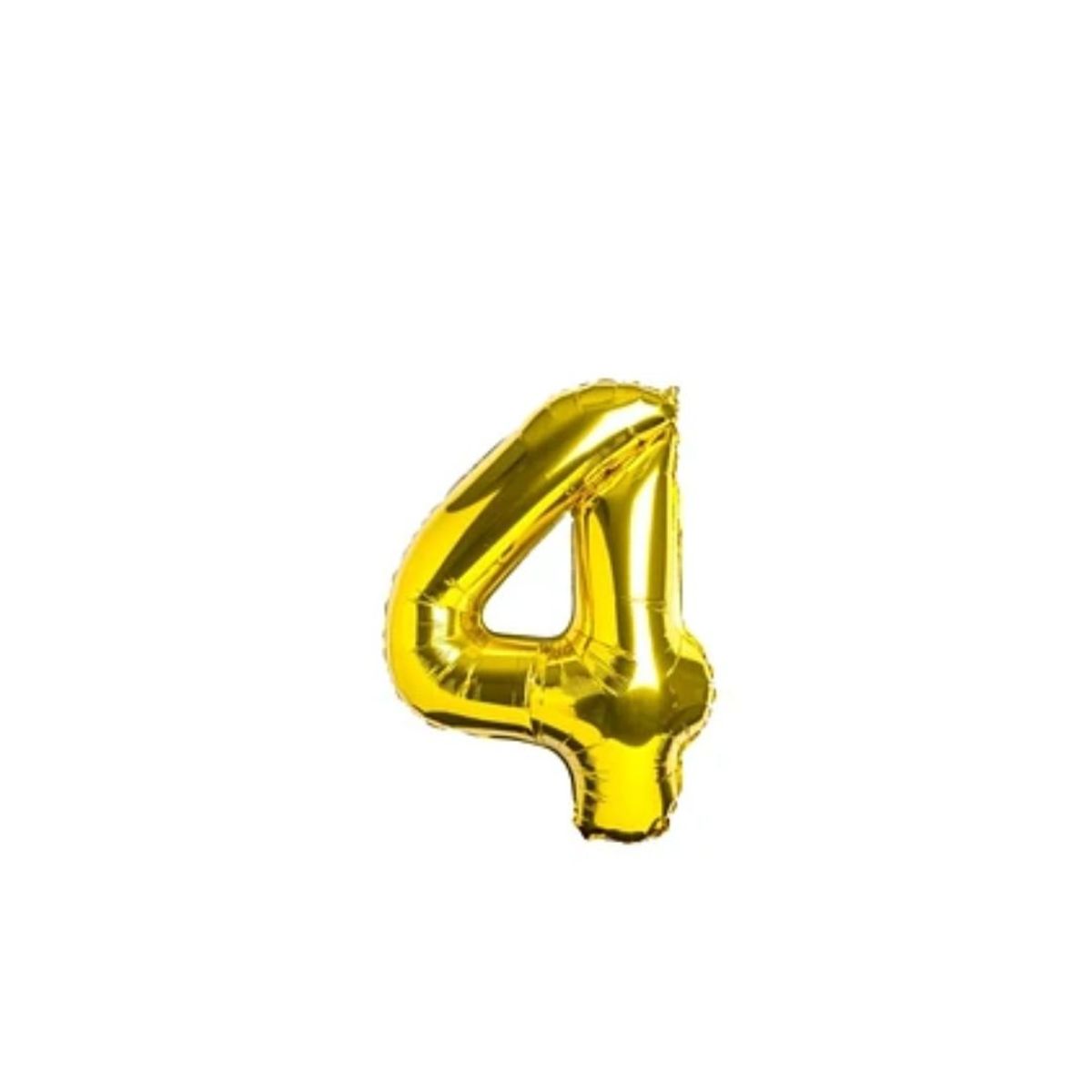 GENERICO - Globo Numero 4 Dorado 40 pulgadas