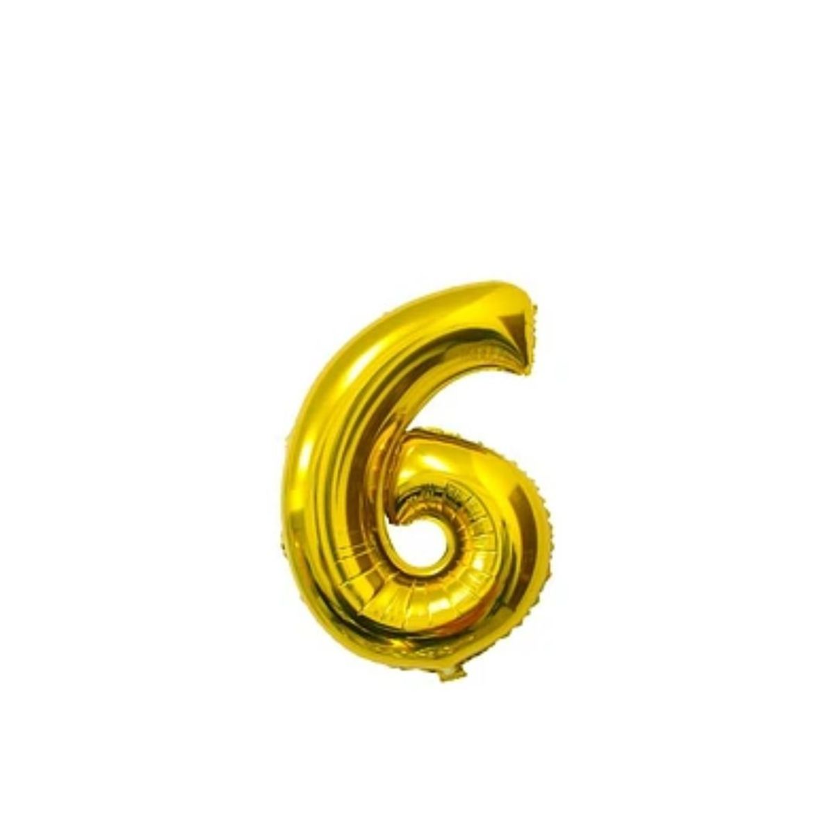 GENERICO - Globo Numero 6 Dorado 40 pulgadas