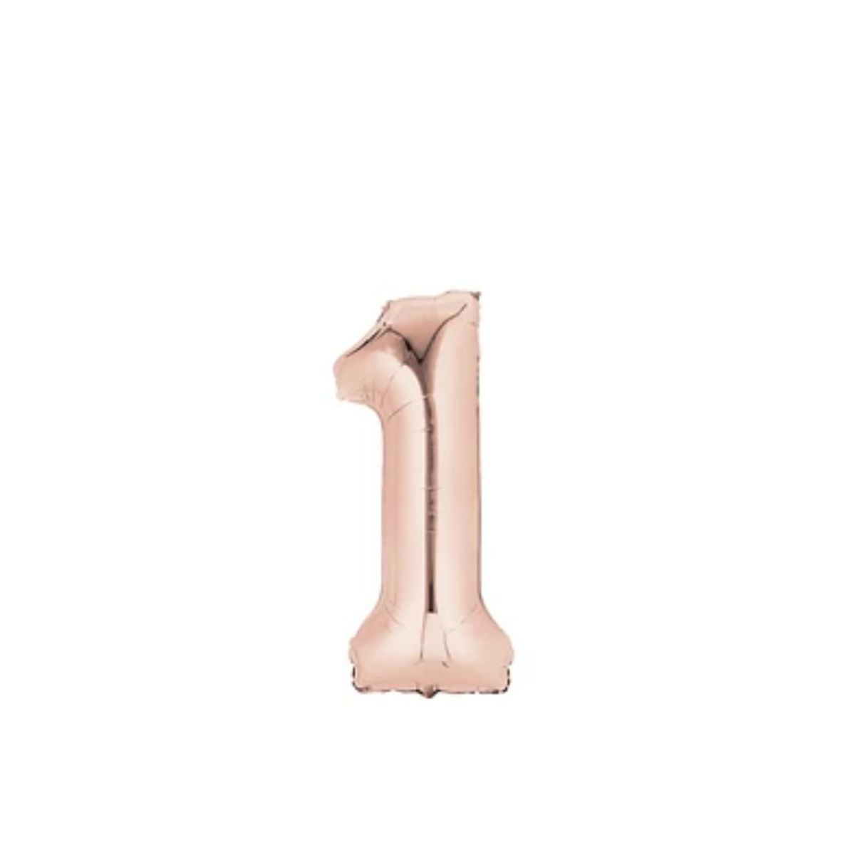 GENERICO - Globo Numero 1 Oro Rosado 40 pulgadas