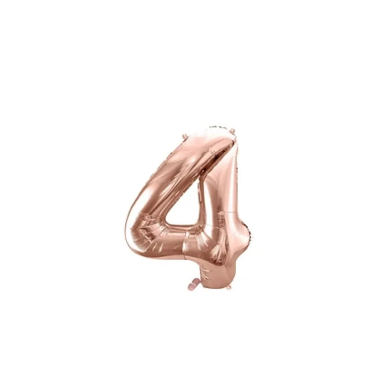 GENERICO - Globo Numero 4 Oro Rosado 40 pulgadas