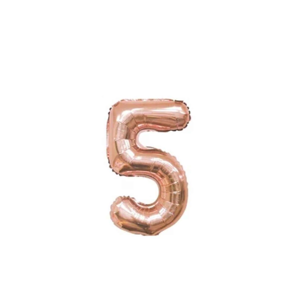 GENERICO - Globo Numero 5 Oro Rosado 40 pulgadas